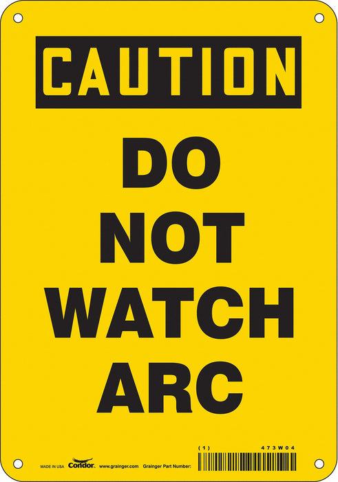 Safety Sign 10 inx7 in Aluminum