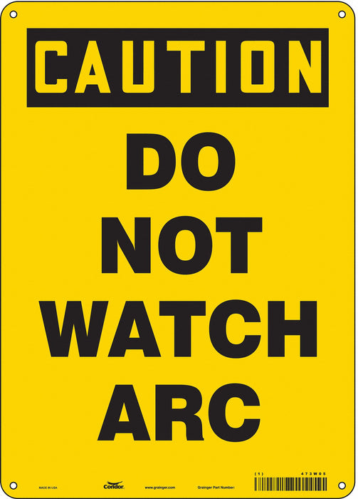 Safety Sign 14 in x 10 in Aluminum