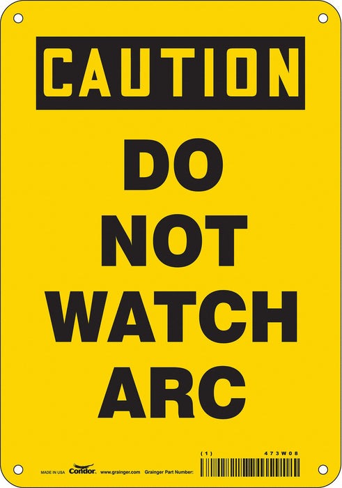 Safety Sign 10 inx7 in Polyethylene