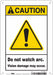 Safety Sign 10 in x 7 in Aluminum