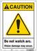 Safety Sign 14 in x 10 in Aluminum
