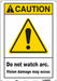 Safety Sign 20 in x 14 in Aluminum