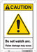 Safety Sign 10 in x 7 in Polyethylene