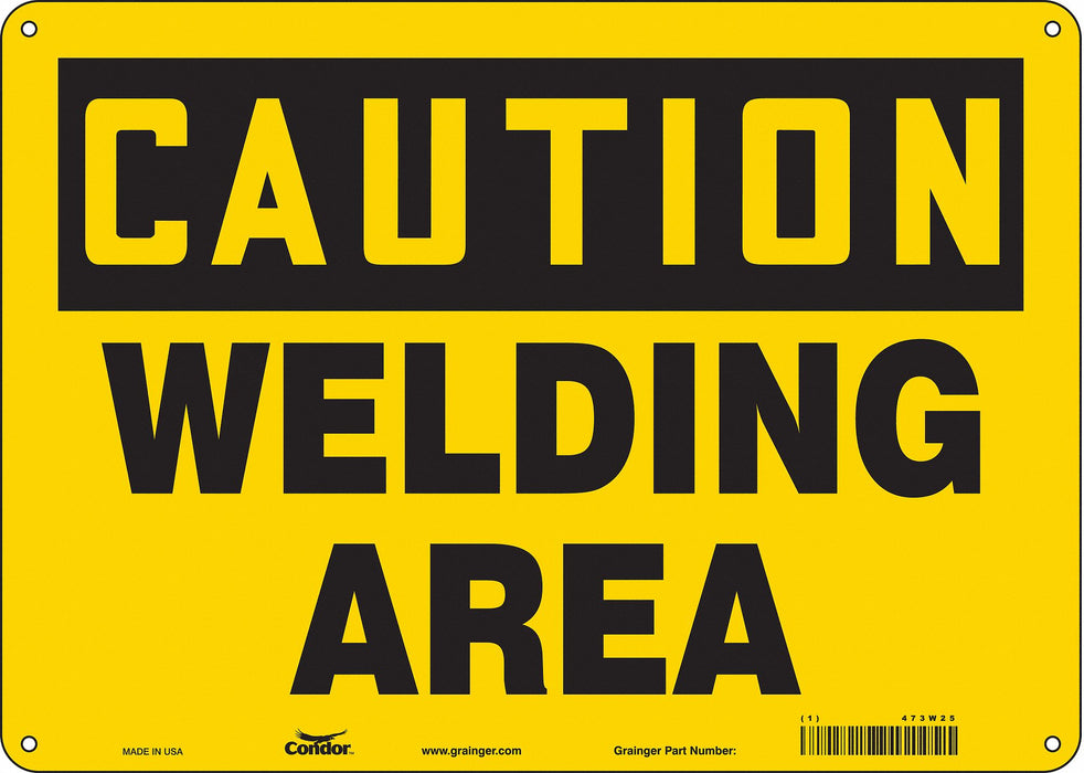 Safety Sign 10 inx14 in Aluminum