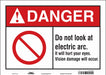 Safety Sign 10 in x 14 in Vinyl