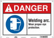 Safety Sign 10 in x 14 in Aluminum