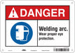 Safety Sign 7 inx10 in Polyethylene