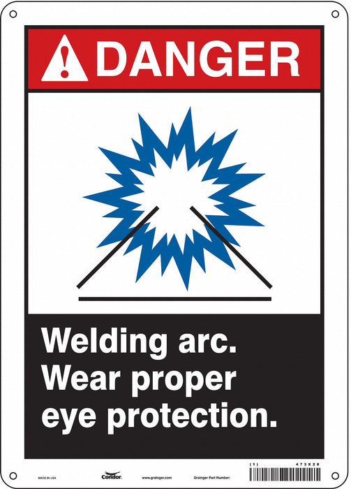 Safety Sign 14 in x 10 in Aluminum