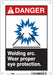Safety Sign 10 in x 7 in Polyethylene