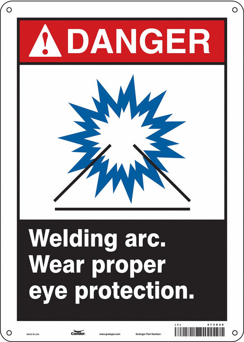 Safety Sign 14 inx10 in Polyethylene
