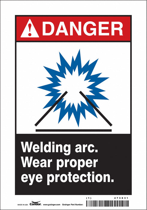 Safety Sign 10 inx7 in Vinyl