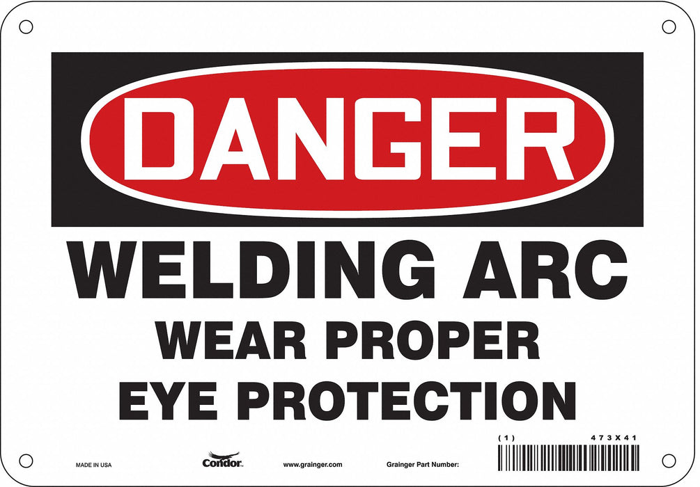 Safety Sign 7 inx10 in Polyethylene