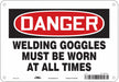 Safety Sign 7 in x 10 in Aluminum