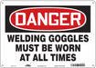 Safety Sign 10 in x 14 in Aluminum