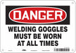 Safety Sign 7 inx10 in Polyethylene