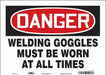 Safety Sign 10 in x 14 in Vinyl