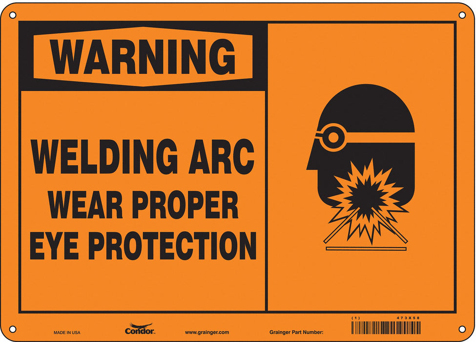 Safety Sign 10 inx14 in Aluminum