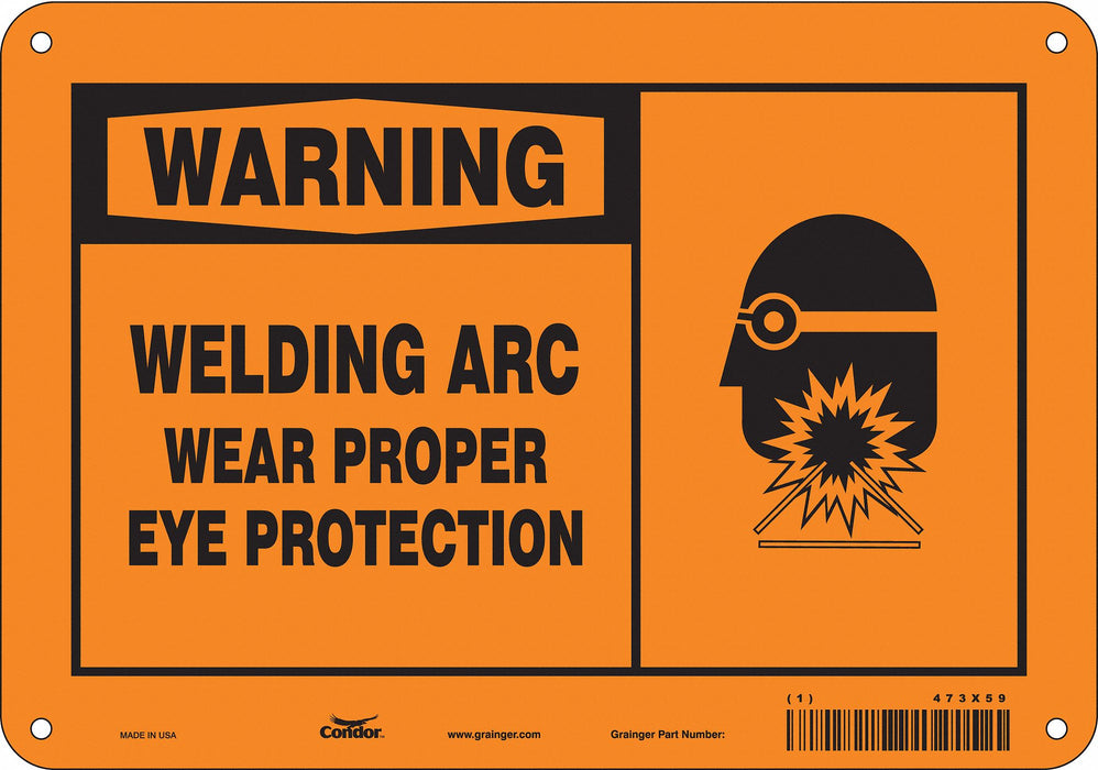 Safety Sign 7 inx10 in Polyethylene