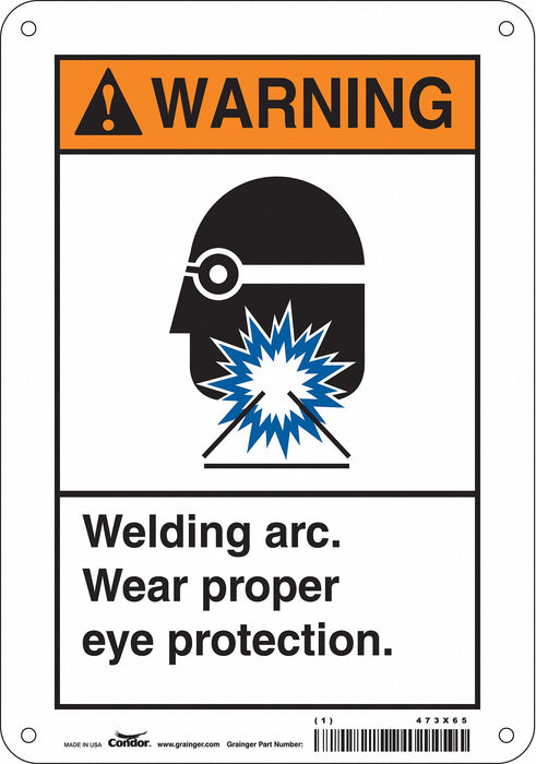 Safety Sign 10 inx7 in Polyethylene