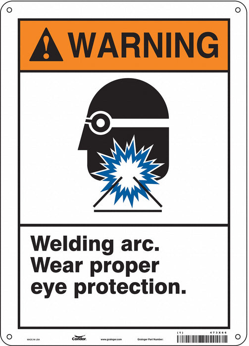 Safety Sign 14 inx10 in Polyethylene