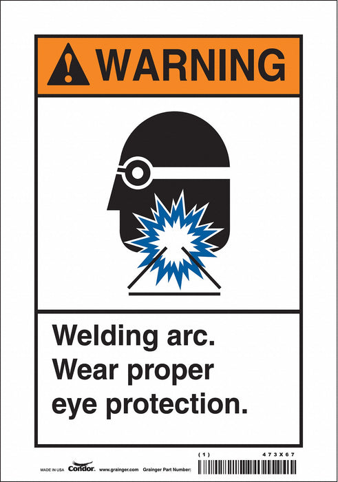 Safety Sign 10 in x 7 in Vinyl