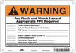 Safety Sign 7 in x 10 in Polyethylene