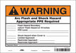 Safety Sign 7 inx10 in Vinyl