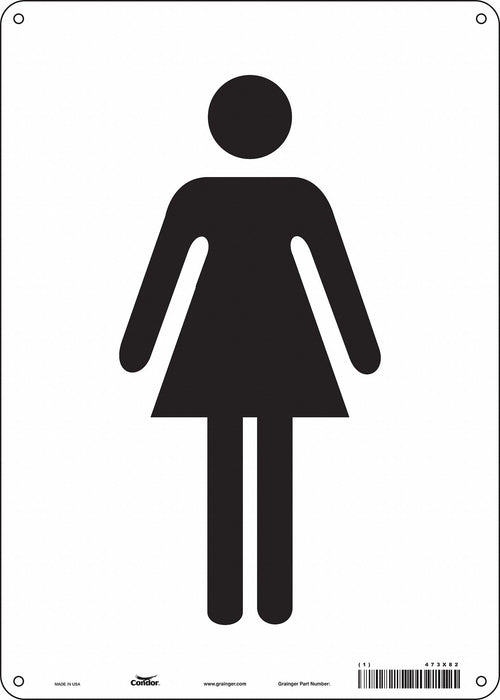 Safety Sign 14 in x 10 in Aluminum
