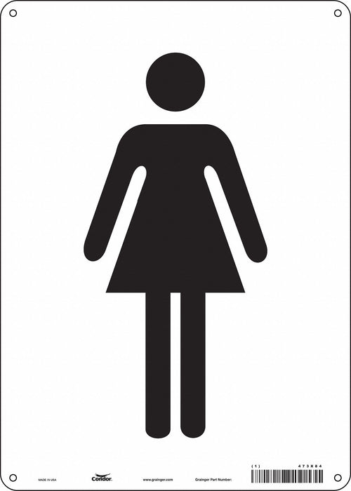 Safety Sign 14 in x 10 in Polyethylene