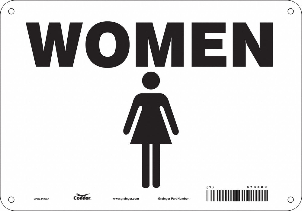 Safety Sign 10 in x 7 in Polyethylene