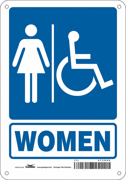 Safety Sign 10 in x 7 in Aluminum