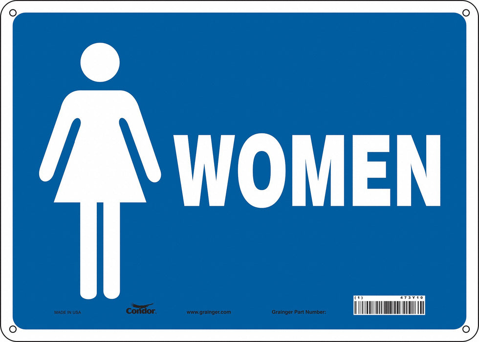 Safety Sign 10 in x 14 in Polyethylene