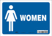 Restroom Sign 10 W 7 H 0.004 Thick