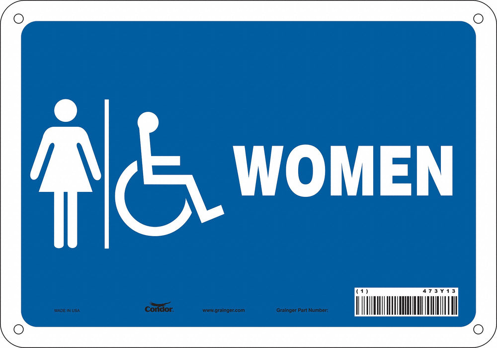 Safety Sign 7 in x 10 in Aluminum