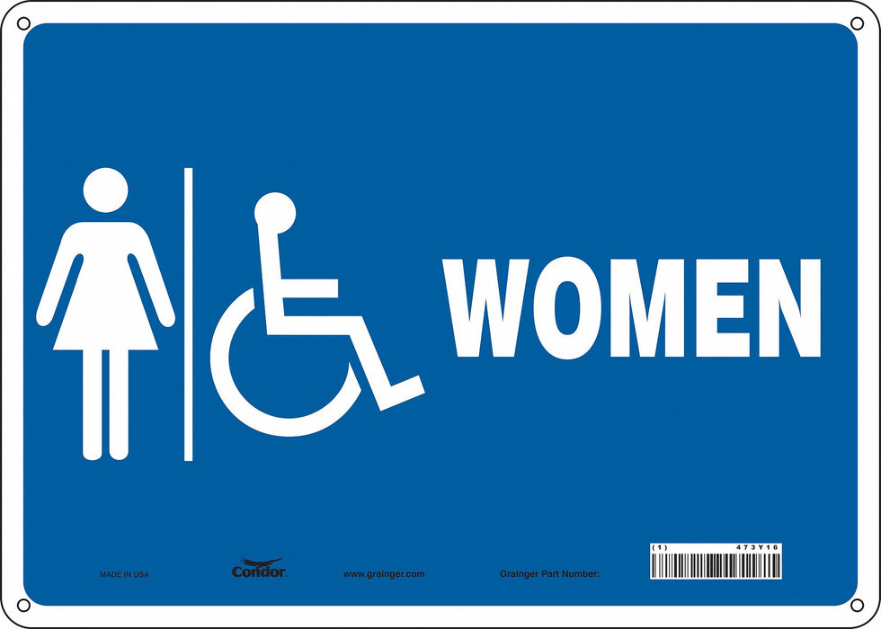 Safety Sign 10 in x 14 in Polyethylene