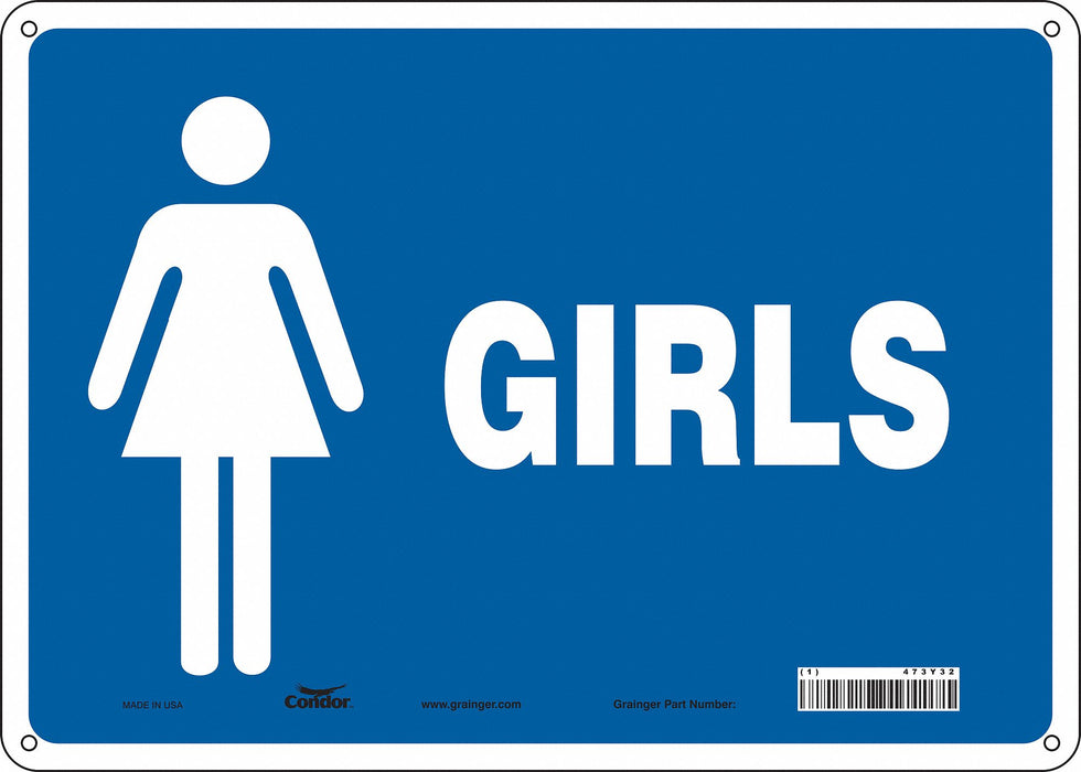 Safety Sign 10 in x 14 in Polyethylene