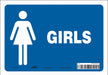 Safety Sign 7 in x 10 in Vinyl
