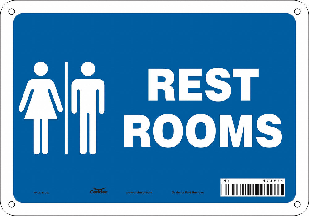 K1068 Safety Sign 7 in x 10 in Aluminum