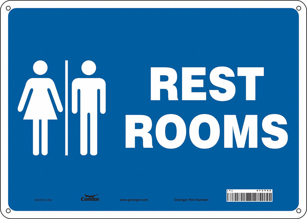 K1068 Safety Sign 10 in x 14 in Aluminum