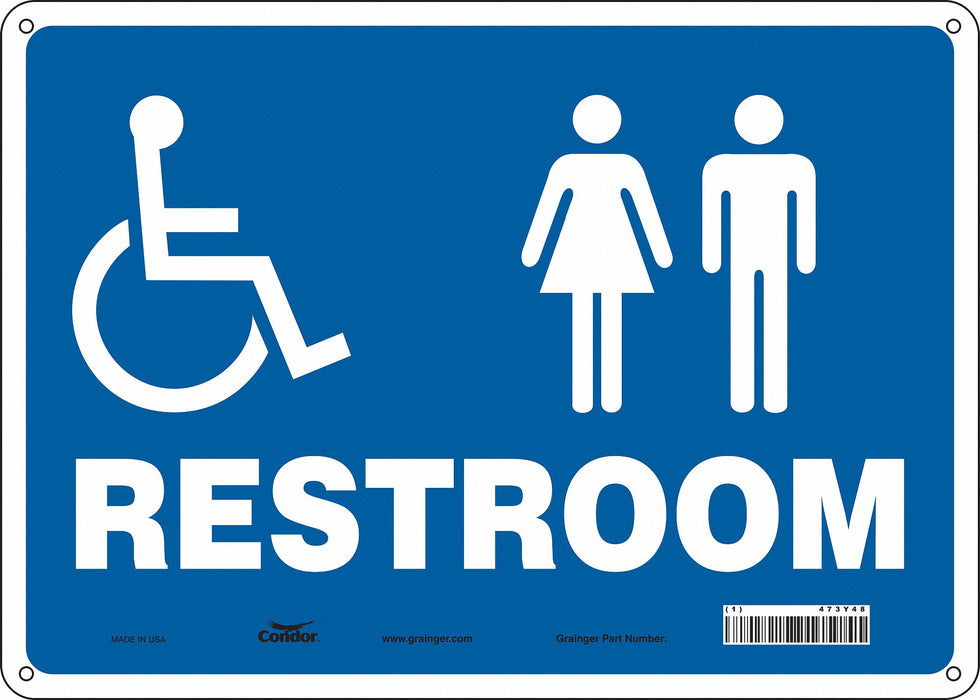 Safety Sign 10 in x 14 in Aluminum