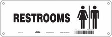 Safety Sign 4 in x 12 in Polyethylene