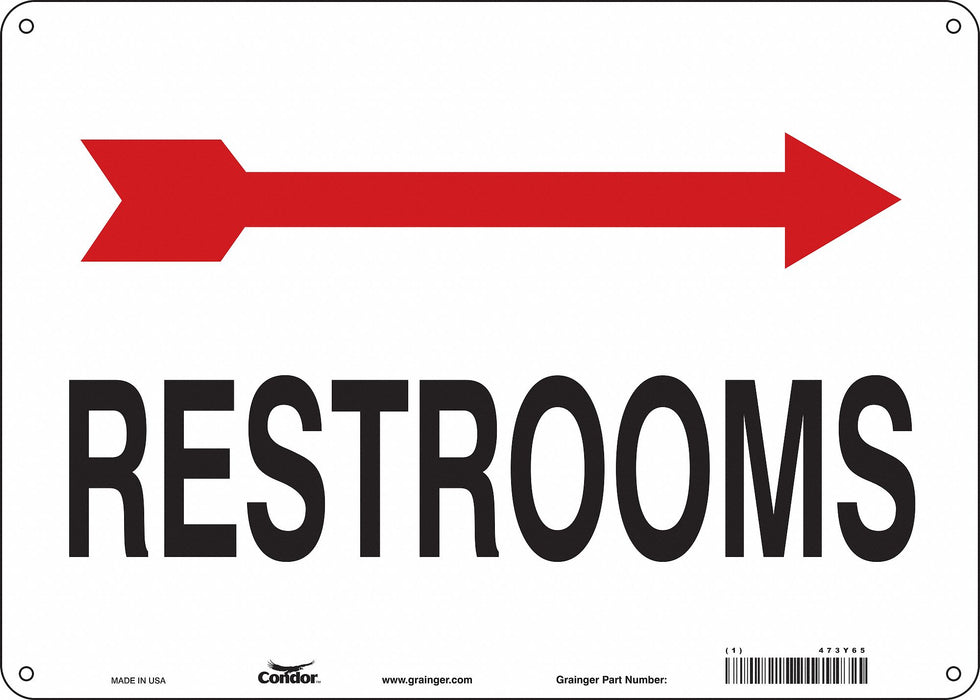 Safety Sign 10 in x 14 in Aluminum