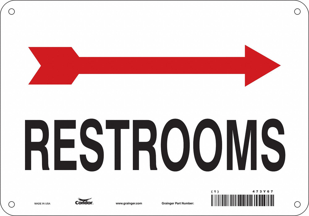 Safety Sign 7 in x 10 in Polyethylene