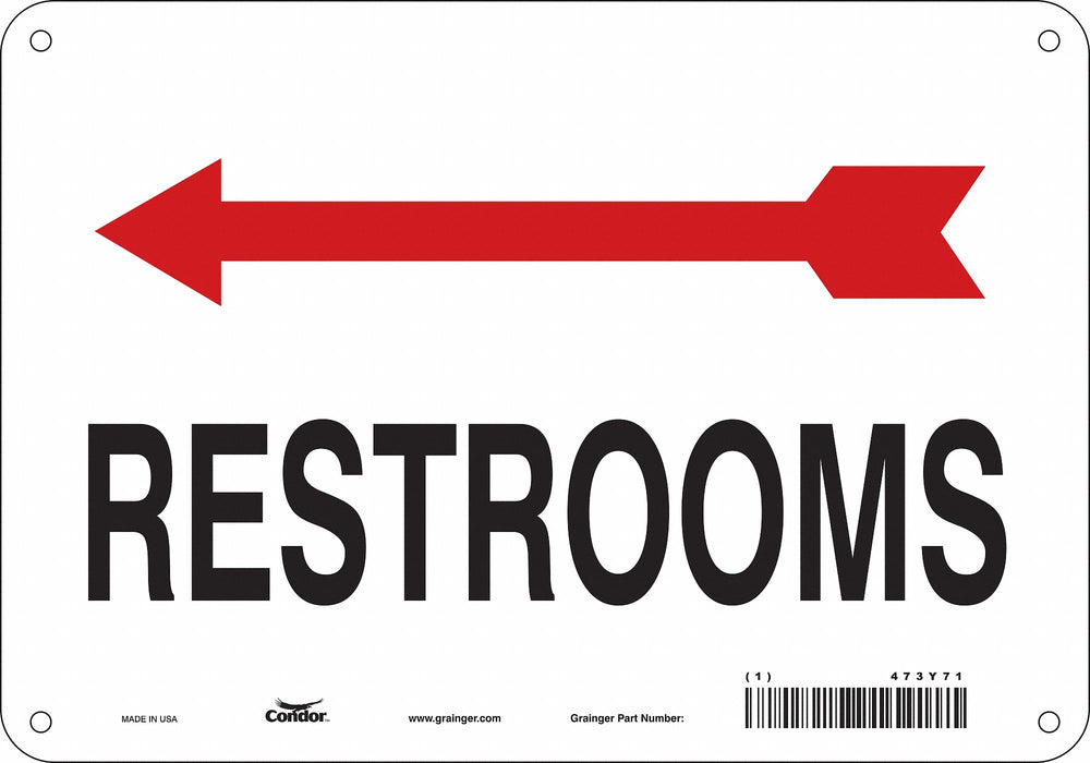 Safety Sign 7 in x 10 in Aluminum