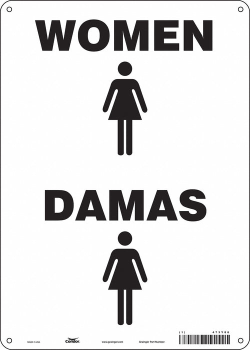 Safety Sign 14 in x 20 in Polyethylene