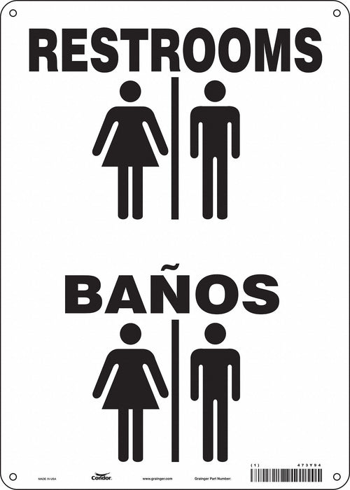 Safety Sign 14 in x 10 in Aluminum