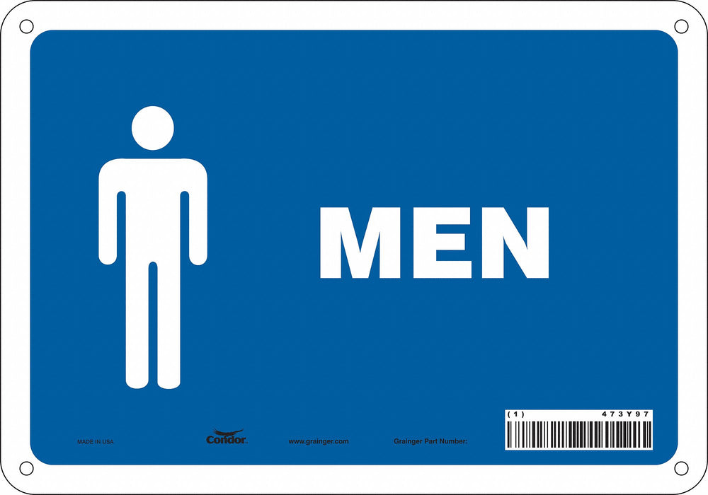 Safety Sign 7 in x 10 in Aluminum