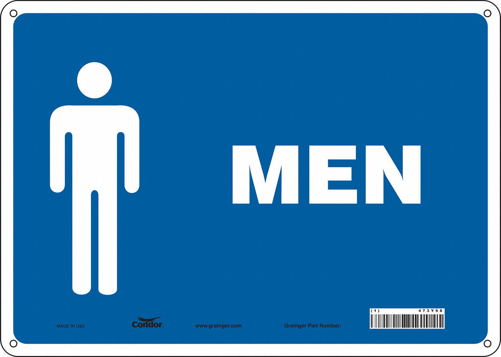 Safety Sign 10 in x 14 in Aluminum