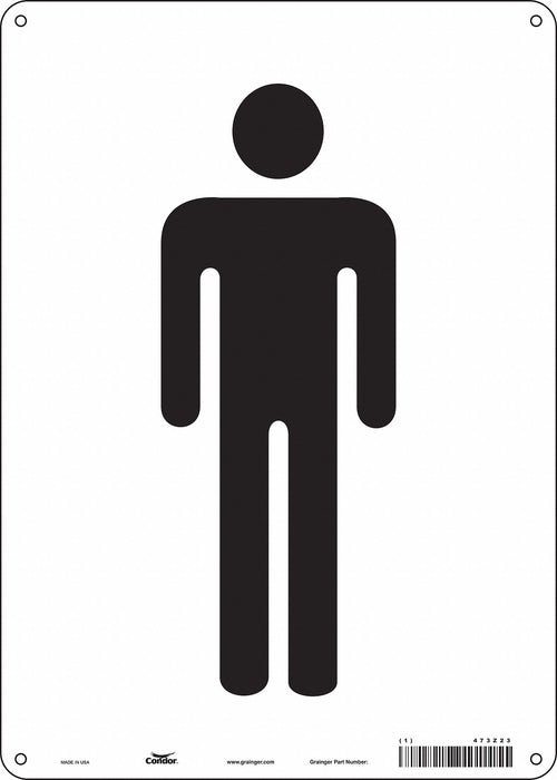 Safety Sign 14 in x 10 in Polyethylene