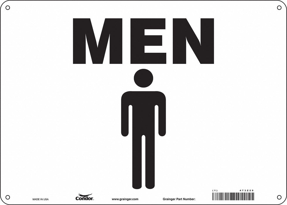 Safety Sign 10 in x 14 in Polyethylene